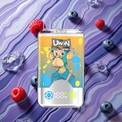 UWIN Crystal Twins 40000 Puffs 32ml E-šķidrums Zilene Aveņu Latvija vape