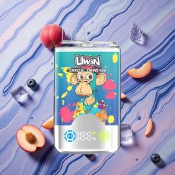 UWIN Crystal Twins 40000 Puffs Zilā Melleņu Ledus Vasaras Persiku Ledus 32ml Latvija vape