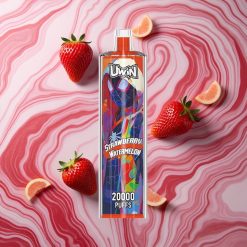 Uwin Shisha Crystal 20000 Puffs Zemene Arbūzs Latvija vape