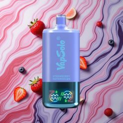 VapSolo Triple 30000 Puffs Zemeņu Arbūzs & Zilā Oga Ledus Latvija vape