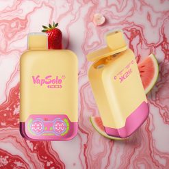 Vapsolo Twins 20000 Puffs 40 ml Arbūzs Ledus & Zemeņu Mango Latvija vape